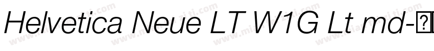 Helvetica Neue LT W1G Lt md字体转换